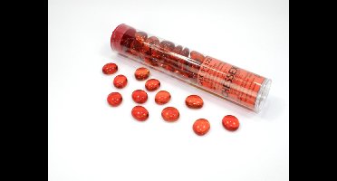 Chessex Glass Gaming Stones - Crystal Orange (40+)
