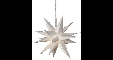 Star Trading 3D papieren ster 'December', 18 punten, wit, Ø 45 cm
