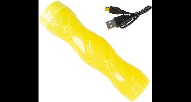 Duvoplus - Hond - LED play stick USB 17x4x4cm geel