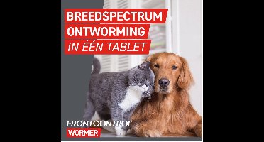 Frontcontrol Frontcontrol Kat - Anti wormenmiddel - 2 tab Kat 1-8 Kg