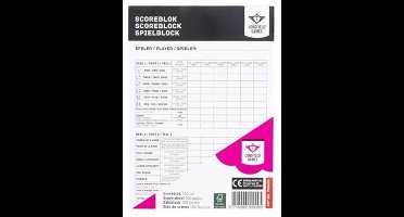 Yathzee scoreblok 1 stuks - 100 pagina's