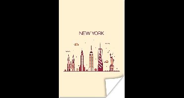 Poster New York - Vrijheidsbeeld - Skyline - 20x30 cm