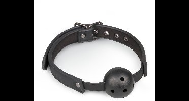 Ball gag met PVC bal - zwart