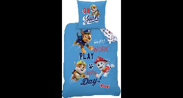 PAW Patrol Dekbedovertrek Team PAW - Eenpersoons - 140 x 200 cm - Katoen