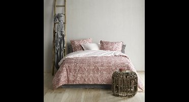 De Witte Lietaer Dekbedovertrek Katoen Satijn Crayon - Lits Jumeaux - 240 x 220 cm - Roze