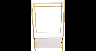 Jemini Kledingkast Scandiwood 80 X 40 X 136 Cm Hout Wit/naturel