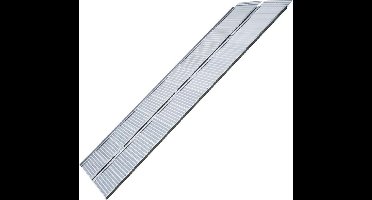 ProPlus Vouwbare aluminium oprijplaat - 183 x 73 cm - 270 kg draagvermogen - Rolstoelvriendelijk