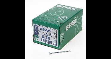 Spax - Spaanplaatschroeven - Torx 20 Platkop - 5 x 70mm - Deeldraad - WIROX (100 stuks)
