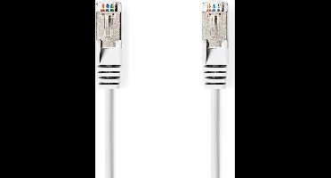 Nedis CAT6a-Kabel | SF/UTP | RJ45 Male | RJ45 Male | 5.00 m | Rond | PVC | Wit | Label