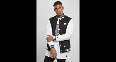 Starter Black Label - Fleece College jacket - XL - Zwart/Wit