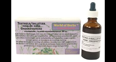 World of herbs fytotherapie testikel / balletjes indalen hond - Default Title