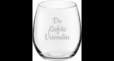Gegraveerde Drinkglas 39cl De Liefste Vriendin
