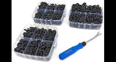 HBM 620 Delige Universele Bekleding Clips en Screw Rivits Inclusief Bekleding Clip Tang