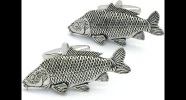 Manchetknopen - Vissen Karper Graskarper Sportvissen UK Made