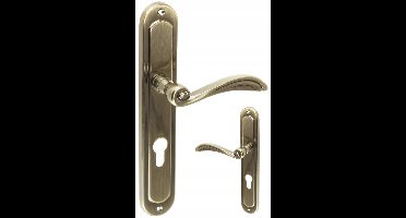 Deurkruk Gracja 72mm Patina - Set met Lange Schild