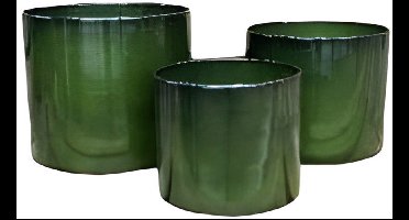 Buitengewoon de boet - Pot Cylinder Vibrant Groen L 31x27cm