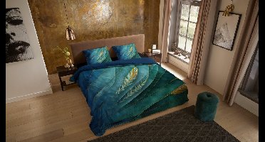 Pure dekbedovertrek veren - Lits jumeaux 240x200/220 cm - Multi - Microvezel