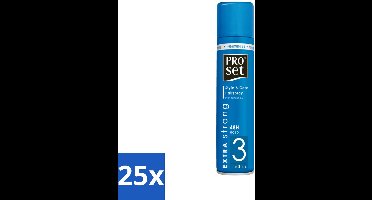 25 x Proset Haarspray Extra Sterk 300 ml - Haarspray - 48 Uur Fixatie - Extra Sterk - ProVitamine B5 - Langdurige Fixatie