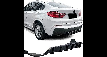 Diffuser Splitter Set Voor BMW X4 F26 (2014-2018) Hoogglans Zwart Performance Look Voor M Pakket