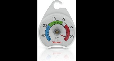 Metaltex - Diepvriesthermometer - Koelkast Thermometer - 5 cm - Abs - Polystyreen - Wit
