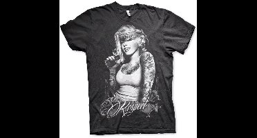 Marilyn Monroe Respect T-Shirt AB-1-18518-L32 Black-L