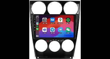 CarPlay autoradio geschikt voor Mazda 6 (2002 t/m 2007) | 9 inch | Android 13 | Draadloos Apple CarPlay & Android Auto | 2GB + 32GB | QuadCore processor | Denago DNG-A130 | 2025 model | 2002 2003 2004 2005 2006 2007 | Bluetooth & Wifi