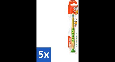 5 x Elmex - Tandenborstel - Leertandenborstel Zacht (0-3 jaar) - Peuterverzorging - 1 tandenborstel - Leertandenborstel - Tandenborstel Voor Kinderen - Tandenborstel 0-3 Jaar - Tandenborstel Voor Melkgebit - Zachte Tandenborstel