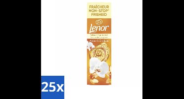 25 x Lenor - Geurbooster - Amber & Orchidee - Non-Stop Frisheid - 19 Wasbeurten - Geurbooster - Wasgeur - Langdurige Frisheid - Amber Geur - Orchidee Geur