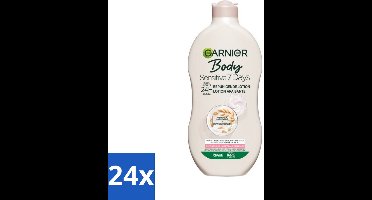 24 x Garnier - Body - Bodylotion - Sensitive 7 Days - Verzachtend - Havermelk & Probiotica - 400 ml - Lichaamslotion - Gevoelige Huid - Hydratatie - Havermelk - Probiotica