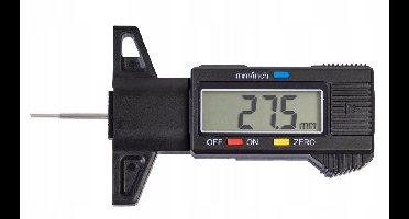 digitale bandenprofielmeter - 0 tot 28 mm - banden profieldieptemeter - profiel dikte meter