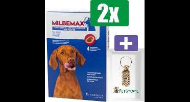Milbemax Ontworming Kauwtabletten Hond 5 - 75 kg 4 tabletten - Inclusief PetsHome Goudkleurige Adreskoker