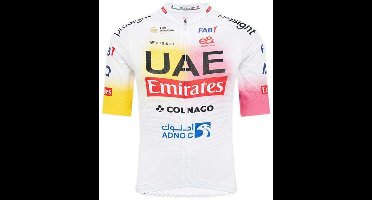 Pissei Uae Team Emirates Replica Giro+tour Korte Mouw Wielertrui Wit M Man
