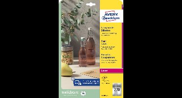 AVERY transparante etiketten, 17,8 x 10 mm