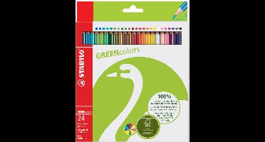 STABILO GREENcolors - FSC Gecertificeerde Kleurpotloden - Etui Met 24 Kleuren