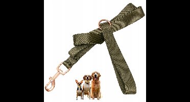 Verstelbare Hondensnoer Khaki 1,2m - Sterke Trainingslijn