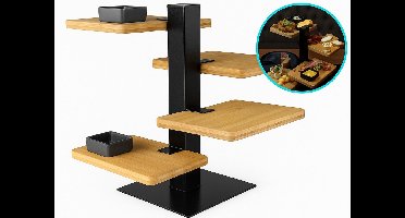 Gusta - Serveertoren - 4 bamboe planken