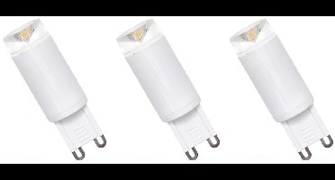 Spectrum LED Insteeklampje G9 2.5W - 230V - 210 Lumen - 6000K Koud wit - Helder daglicht - Energiezuinig - 3 stuks