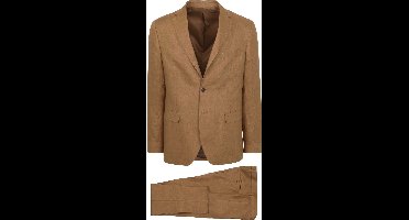 Suitable Linnen Suit Camel - Maat 50 - Heren - Kostuum