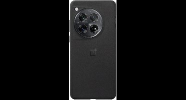 Origineel OnePlus 12R Hoesje Sandstone Textuur Back Cover Zwart