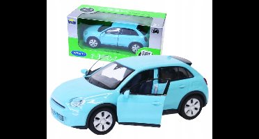 Welly Nieuwe Fiat 600E Nex Modelauto Blauw 1:34