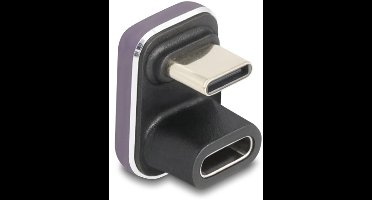 Delock 60737 - USB-C haakse adapter - haaks (U-bocht) | USB4 40 Gbps | PD 240W | 8K 60Hz