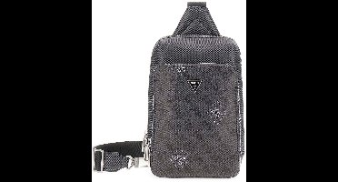 GUESS slingtas Milano Crossover Black / White grijs