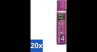 20 x Proset Haarspray Ultra Sterk 300 ml - Haarspray - 48 Uur Fixatie - Ultra Sterke Fixatie - ProVitamine B5 - Gezond Haar