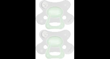 Difrax Natural Fopspeen - 18+ Maanden - Glow in the Dark - 2 Stuks