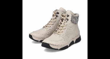 Rieker dames veterlaarzen warm gevoerd enkellaarsje 45955-60 beige