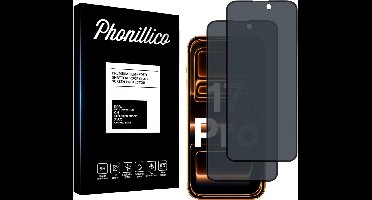 iPhone 17 Pro - 2 stuks Beschermglas Privacy Glas Screenprotector van glazen schermbeschermfolie