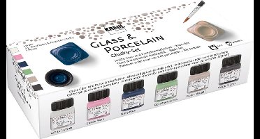Creativ Company Verf 6 Stuks 20 ml Glas- & Porselein Multicolor Chalky