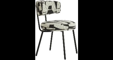 Light & Living - Eetkamerstoel HARVIE - 57x55x77 cm - Wit - Set van 2