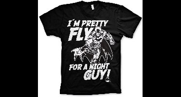 Batman I'm Pretty Fly For A Night Guy Big Tall T-Shirt WB-1-BAT017-H39-12 Black-3XL