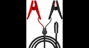 LogiLink auto-adapterkabel voor sigarettenaansteker zwart/rood
